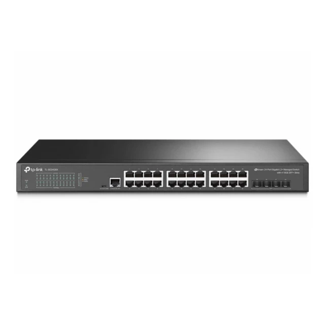 TP-LINK SG3428X Omada 24-Porta Gigabit L2+ upravljiv Switch sa 4 10GE SFP+ Slota 