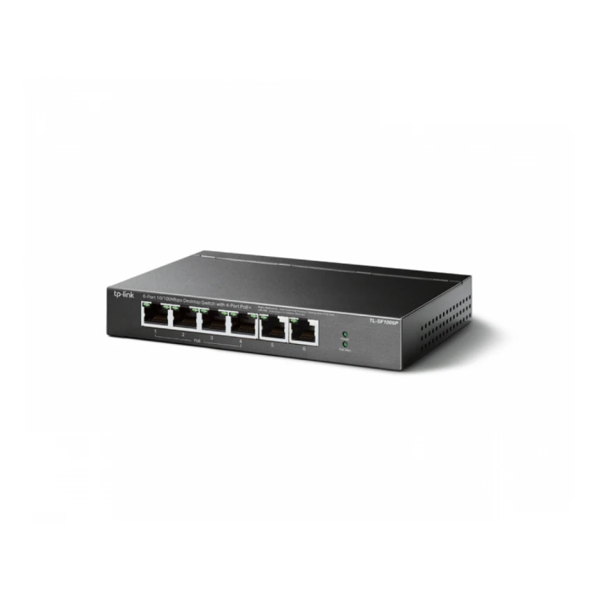 TP-LINK TL-SF1006P PoE switch 6 porta(4 poe+2) 