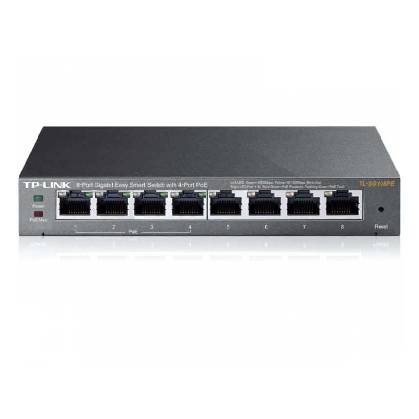 TP-LINK_ TL-SG108PE 8-Port Gigabit Switch sa 4-Porta PoE+ 