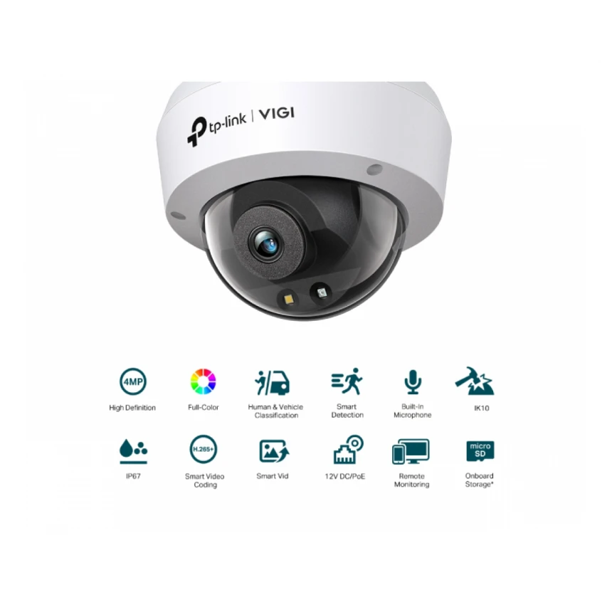 TP-LINK VIGI C240-2.8mm, 4mpx Full colour Dom kamera IR30m 