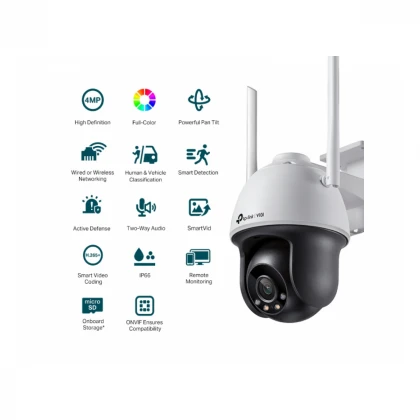 TP-LINK VIGI C540-W(4mm) 4MP spoljna color wifi PT network K 