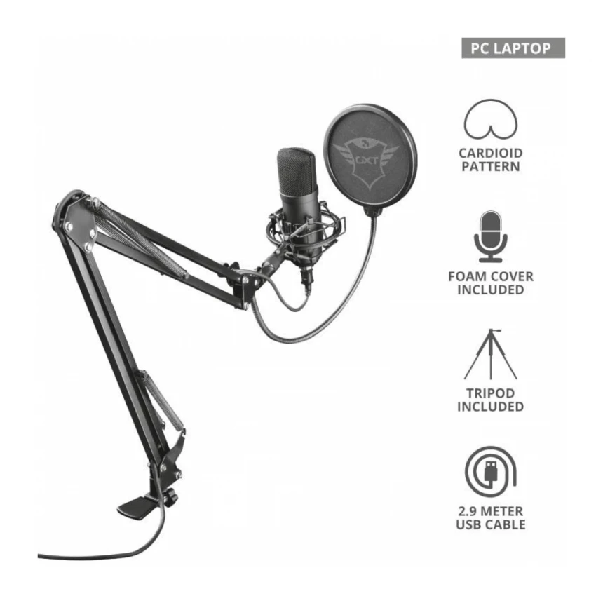 Trust GXT 252+ EMITA PLUS MICROPHONE (22400)