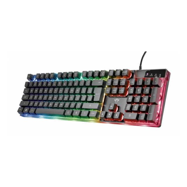 Tastatura TRUST GXT 835 AZOR žična/RGB/gaming/crna