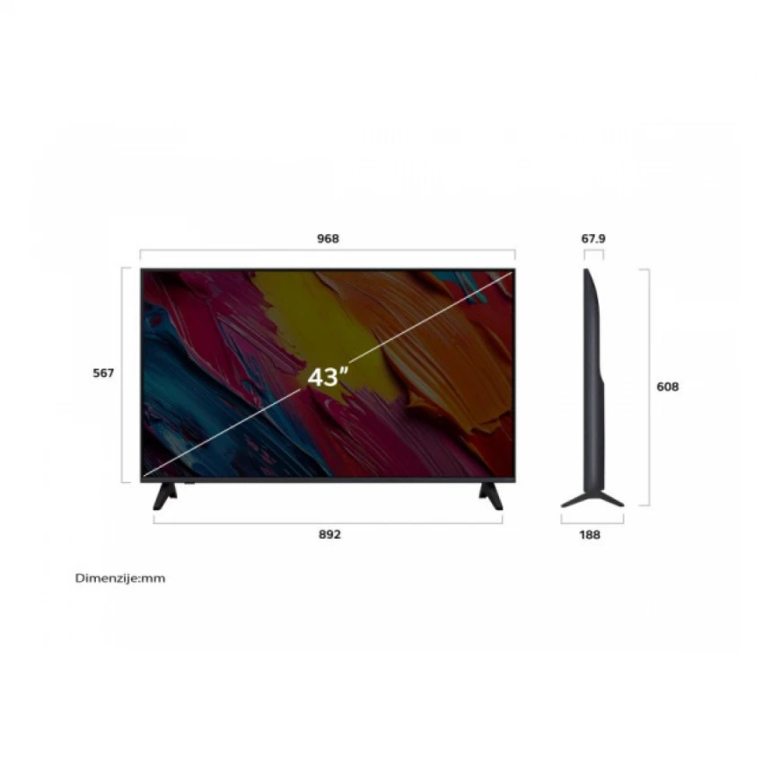 TV LG 43QNED70A6AAIQNED704K UltraHD