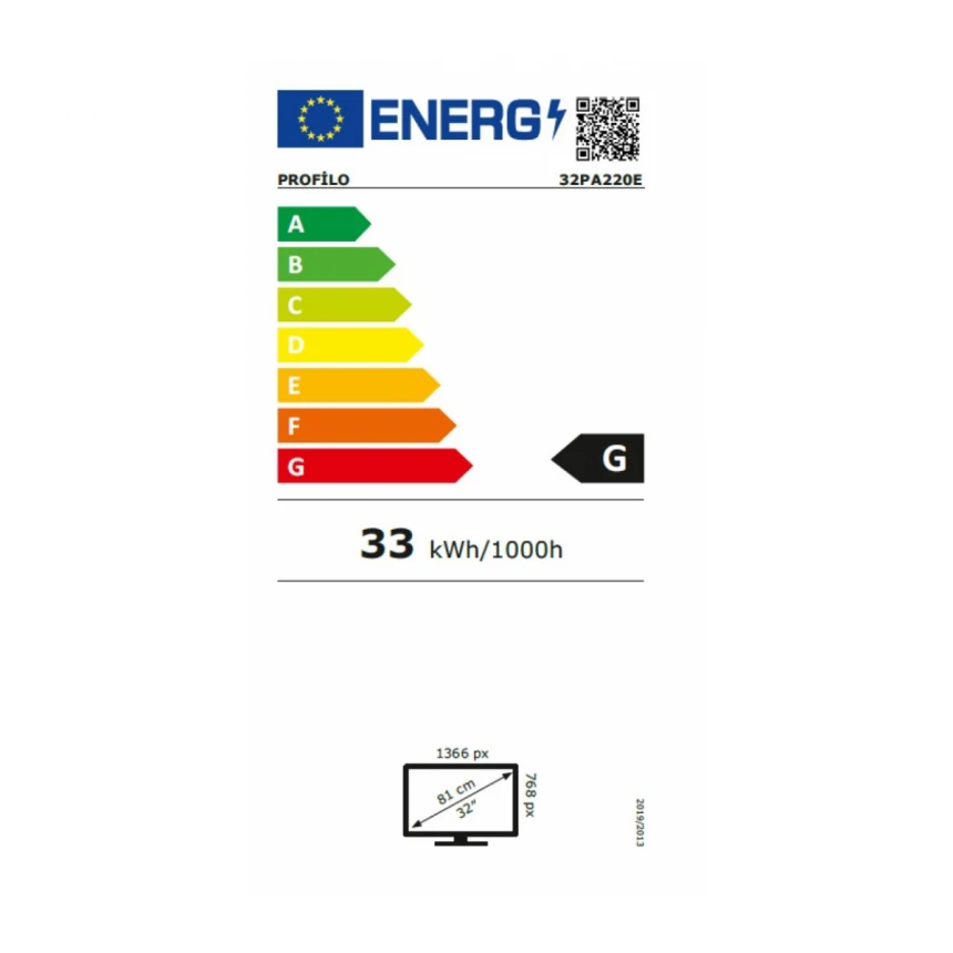 TV PROFILO LED 32" 32PA220E HDR 1366x768/DVB-T2/C/S2/black