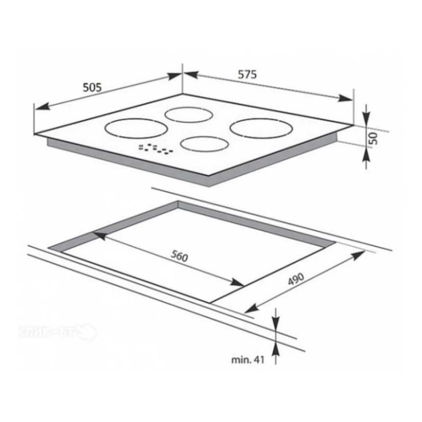 Ugradna gasna ploca BHKB630590
