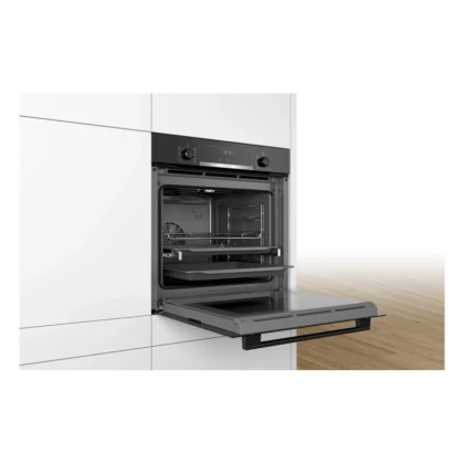 Ugradna rerna BOSCH HBG5370B0/Serija6/mehanička/71L/3D vruć vazduh/EcoClean/teleskopske vođice/crna