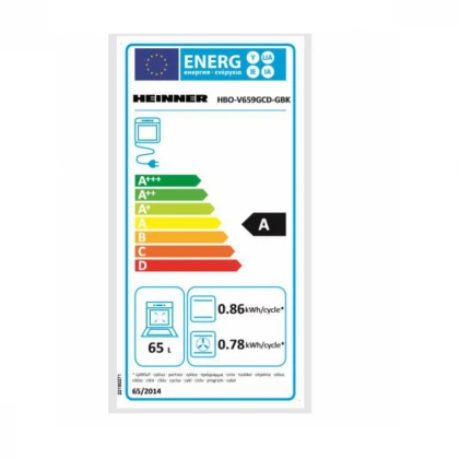 Ugradna rerna HEINNER HBO-V659GCD-GBK 65l/multifunkcionalna/crna