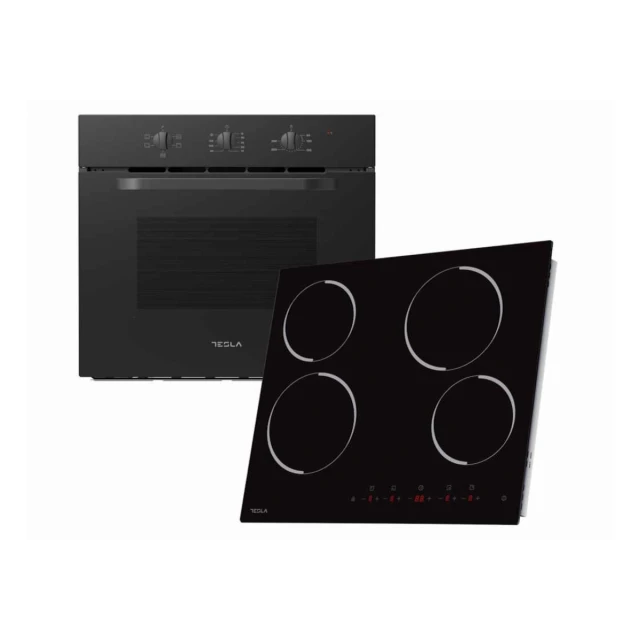 Ugradni set TESLA BO301MB+HV6401MB/65L/60cm/Mechanical control/keramicka ploca/59cm/crna
