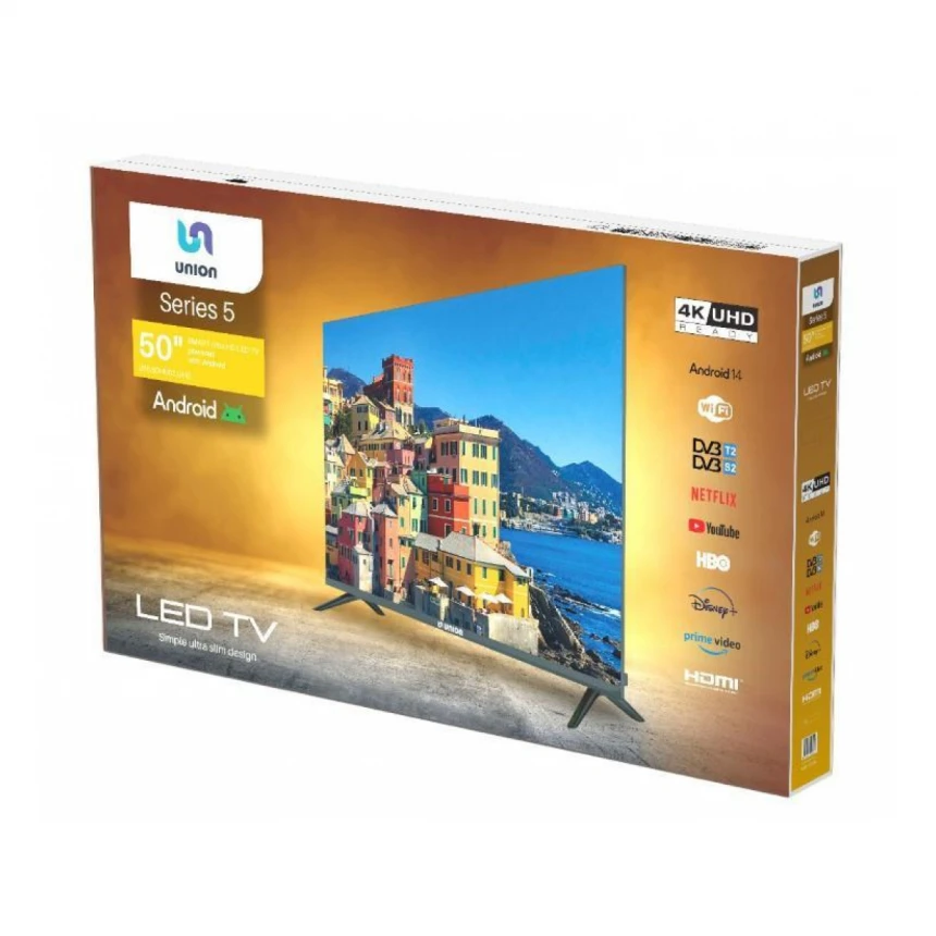 Union TV 50'' UltraHD T2 Smart (U50.50HU02.UHD)
