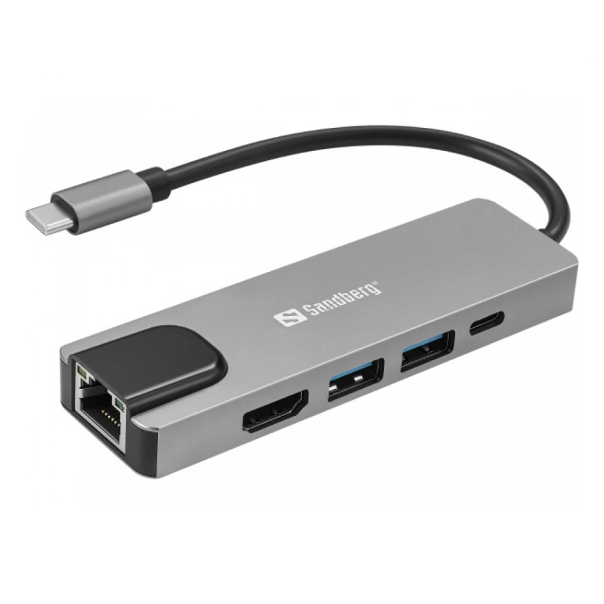 USB adapter Sandberg 336-99 100W USB-C 5 u 1