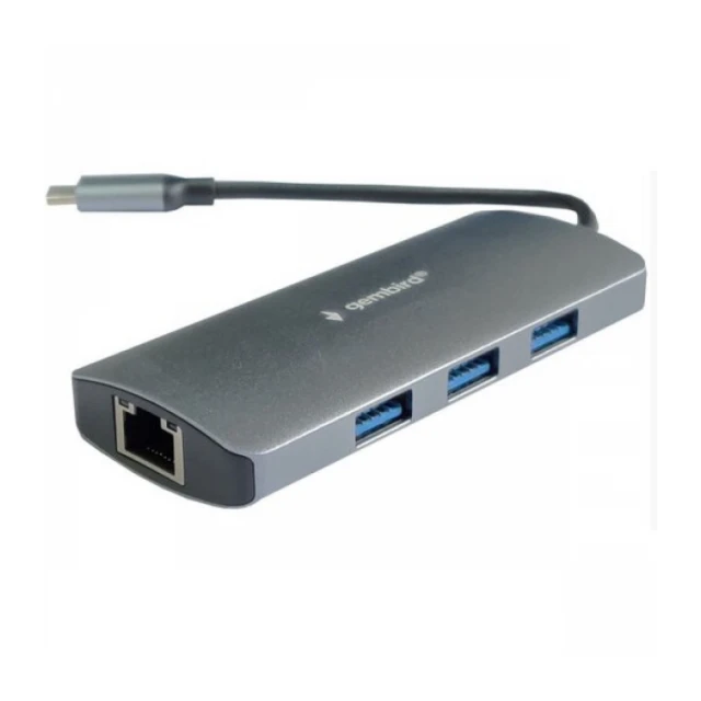 USB-C HUB 3port Cablexpert A-CMU-LAN-05 USB-C - 3xUSB 30./LAN