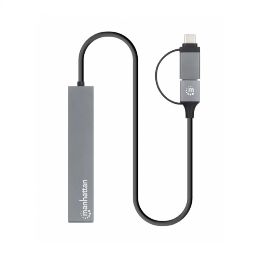 USB-C/USB-A HUB 4port Manhattan 181006 4xUSB-A 3.2/5Gbps/Crni