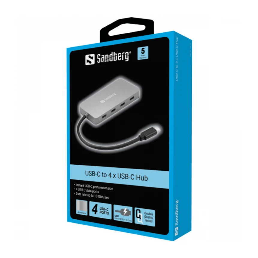 USB HUB 4 port Sandberg USB C - USB C 136-41