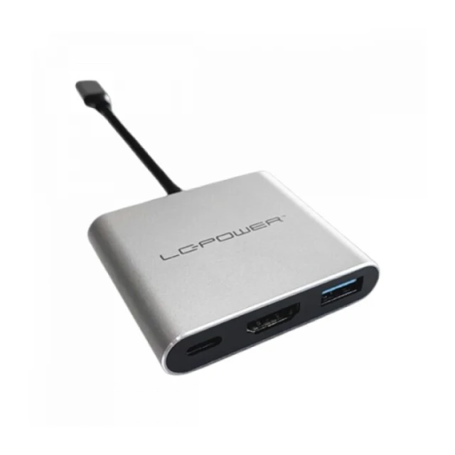 USB HUB LC Power LC-HUB-C-MULTI-4-V2 USB-A 3.2/HDMI/USB-C
