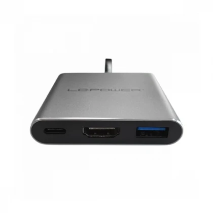 USB HUB LC Power LC-HUB-C-MULTI-4-V2 USB-A 3.2/HDMI/USB-C