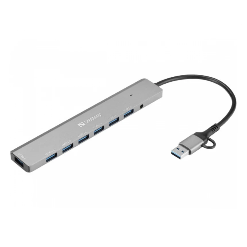 USB HUB Sandberg 136-66 USB-A/USB-C 7 port USB 3.0