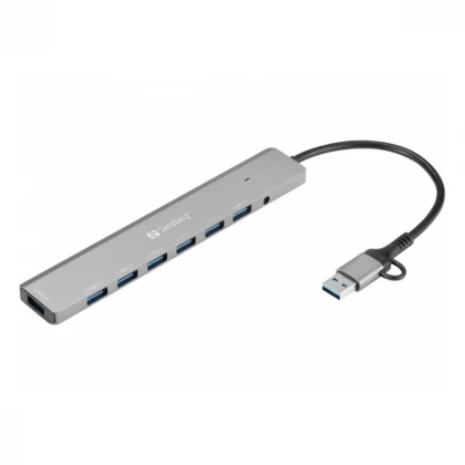 USB HUB Sandberg 136-66 USB-A/USB-C 7 port USB 3.0