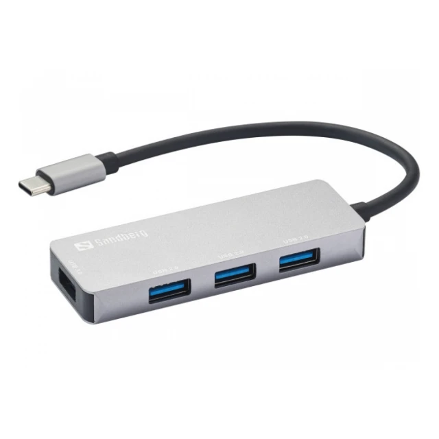 USB HUB Sandberg  336-32 USB-C na 1xUSB3.0+3x2.0 USB