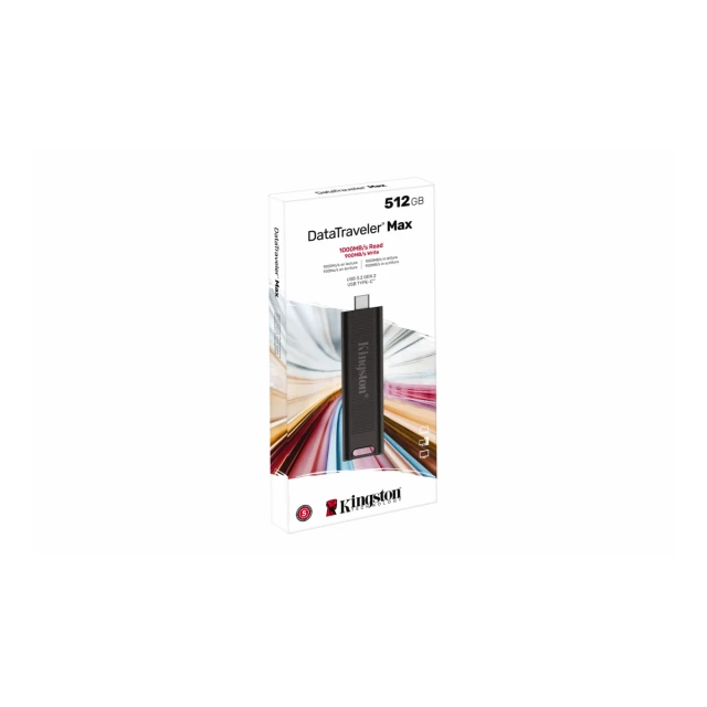 USB memorija KINGSTON DTMAX/512GB/DataTraveler Max/3.2/crna