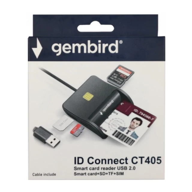 USB Smart Card Reader Gembird CRDR-CT405