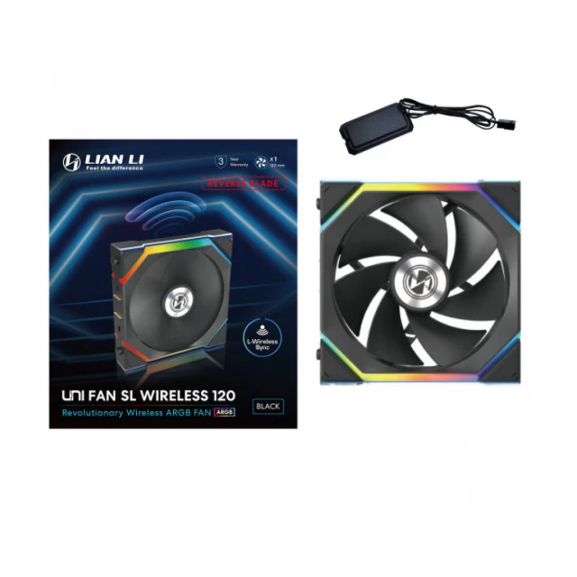 Ventilator Lian Li UNI FAN TL Wireless ARGB, PWM - Reverse Blade 120mm 12RSL1W1B