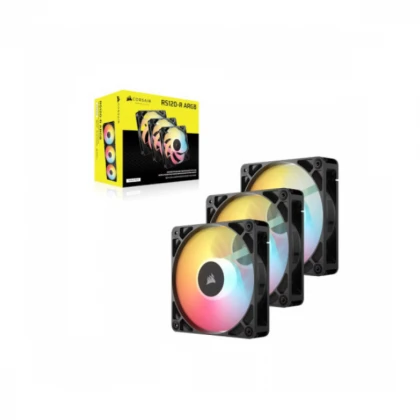 Ventilatori Corsair 3x RS120-R ARGB 120mm PWM-Triple Pack - Crni, CO-9050196-WW