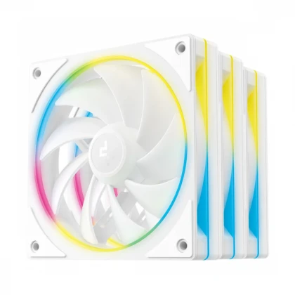 Ventilatori za kuciste 3in1 FL12 SE DeepCool Beli, R-FL12SE-WHAPN3-G