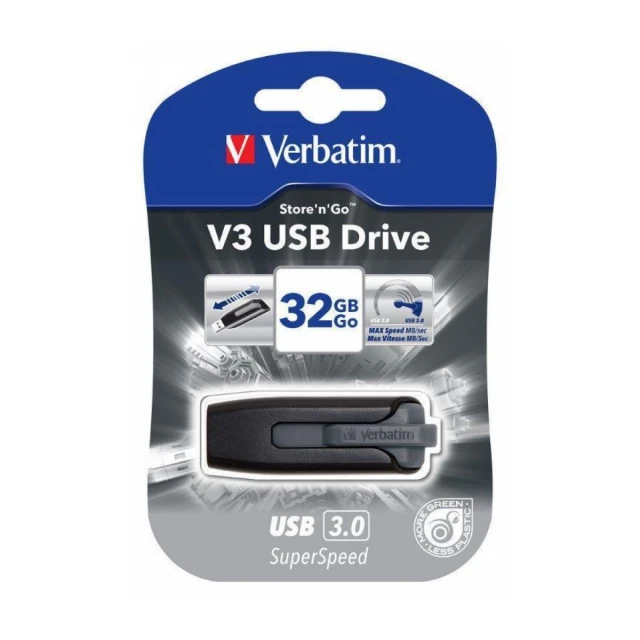 Verbatim V3 USB 32GB 3.0 Grey (49173)