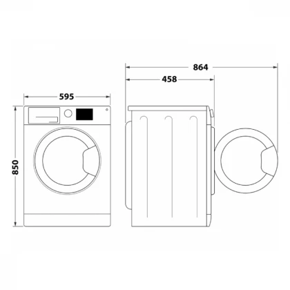 Veš mašina WHIRLPOOL WRBSB 6249 W EU/6kg/1200 obrtaja/C/bela
