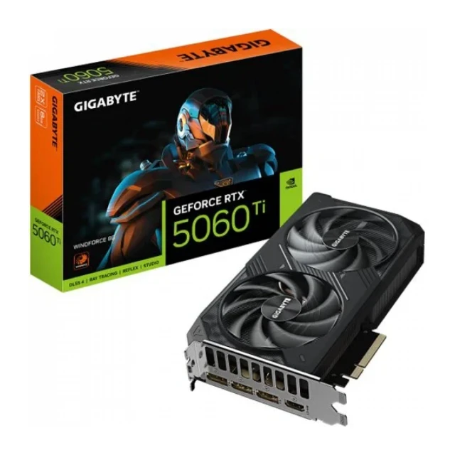 VGA GIGABYTE RTX 5060 Ti Windforce GDDR7 8GB GV-N506TWF2-8GD