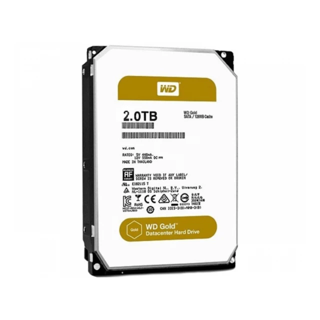 WD 2TB 3.5" SATA III 128MB 7.200 WD2005FBYZ Gold hard disk