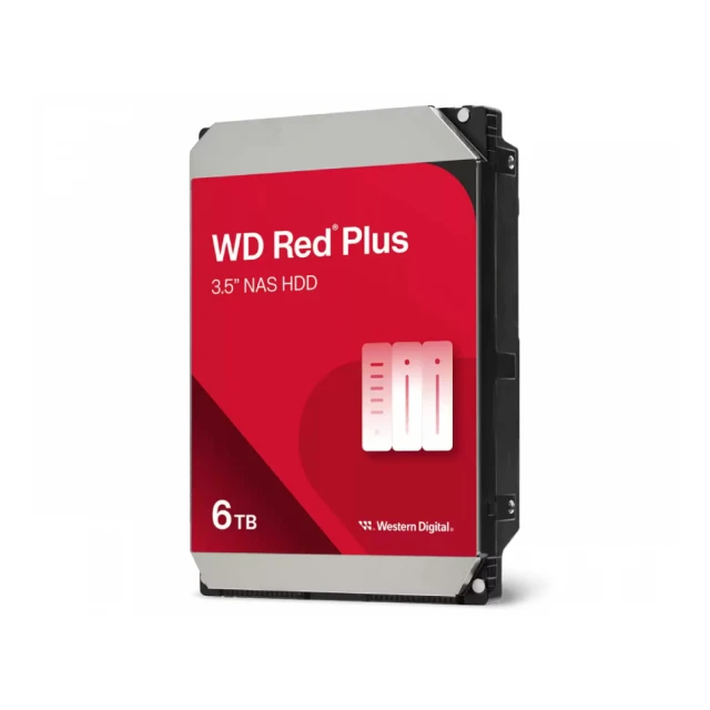 WD 6TB 3.5" SATA III 256MB IntelliPower WD60EFPX Red Plus hard disk