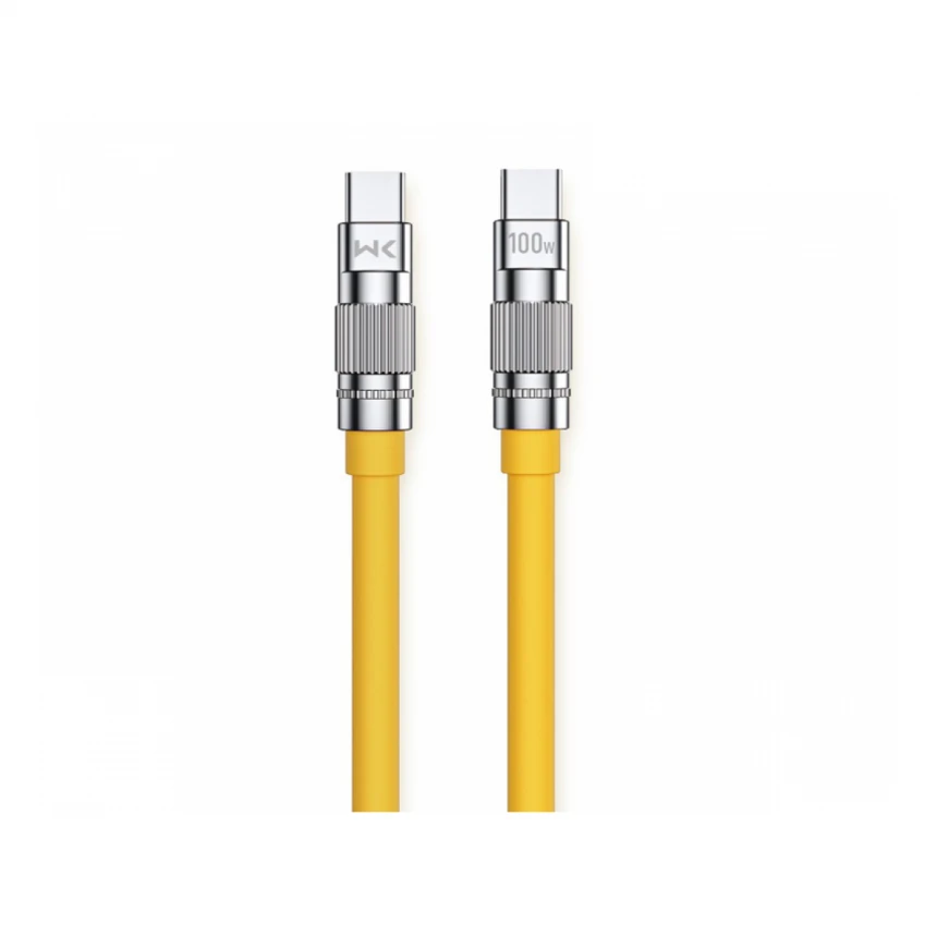 WEKOME WDC-188 Kabl 3.1 USB tip C M/M 1m, za Superbrzo punjenje 100W/480Mbps, žuti