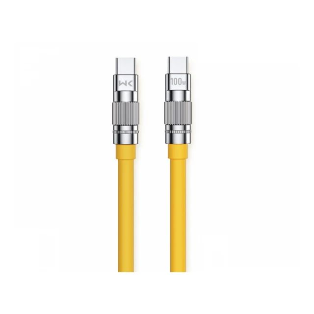 WEKOME WDC-188 Kabl 3.1 USB tip C M/M 1m, za Superbrzo punjenje 100W/480Mbps, žuti 
