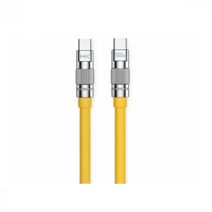 WEKOME WDC-188 Kabl 3.1 USB tip C M/M 1m, za Superbrzo punjenje 100W/480Mbps, žuti 