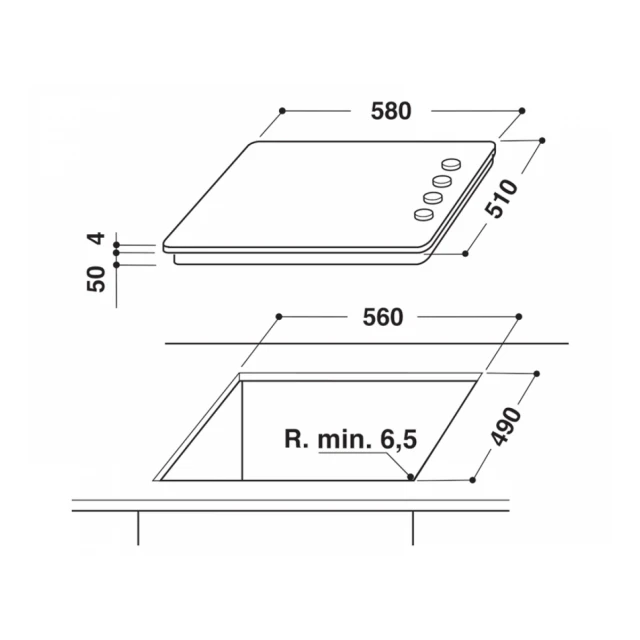 WHIRLPOOL AKM 9010/NE Ugradna ploča 