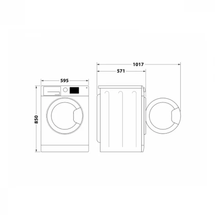 WHIRLPOOL FFL 7269 W EE mašina za pranje veša 