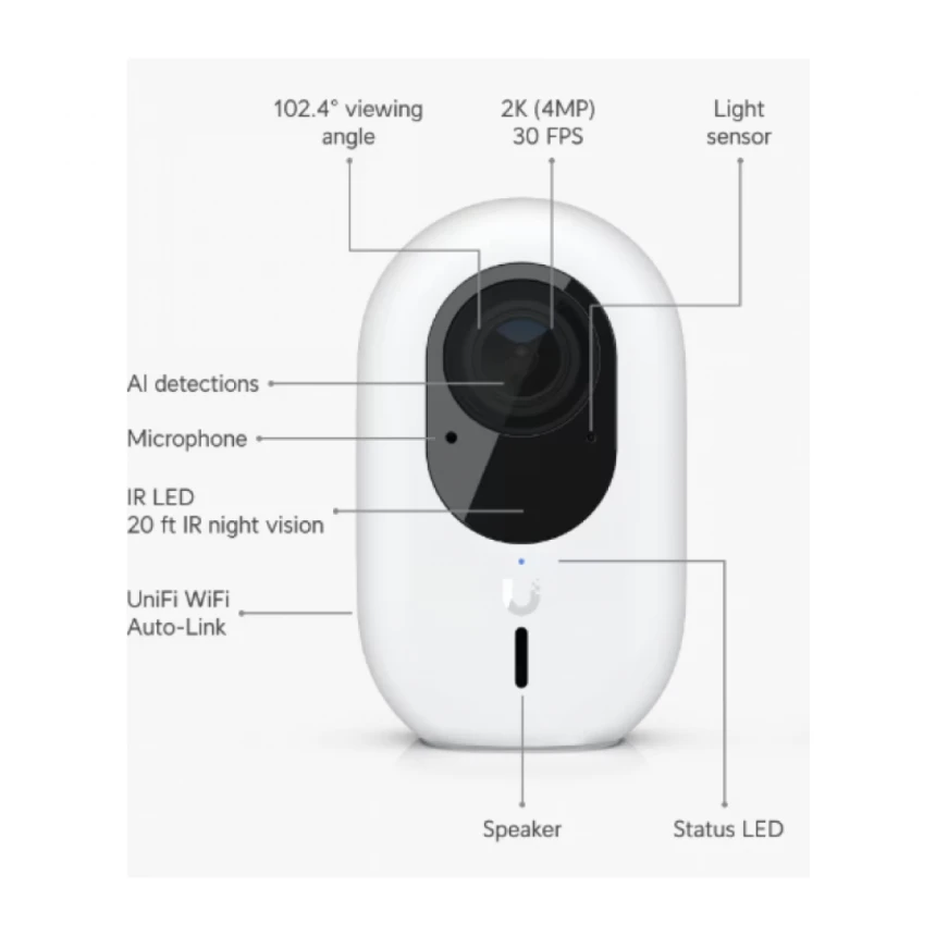 WiFi kamera Ubiquiti UVC-G4-INS-EU 4Mp/2688 x 1512