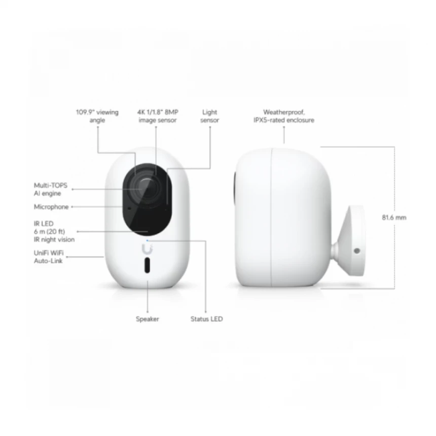 WiFi kamera Ubiquiti UVC-G4-INS-EU 4Mp/2688 x 1512