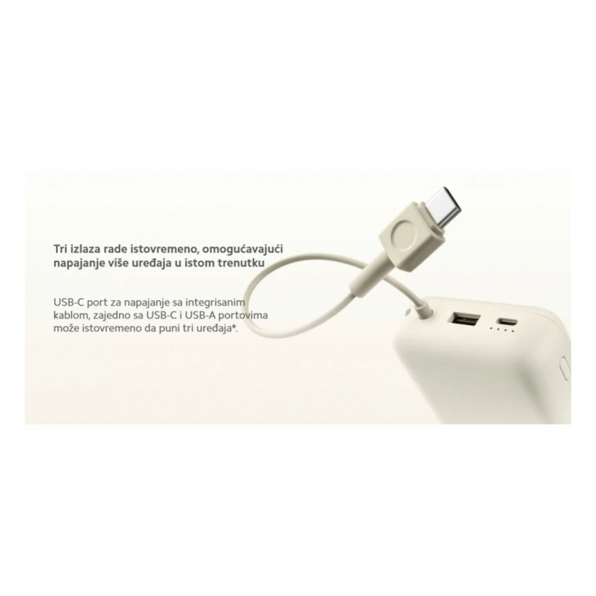 XIAOMI 33W Power Bank 20000mAh (sa integrisanim kablom) plavi GL BHR8975GL 