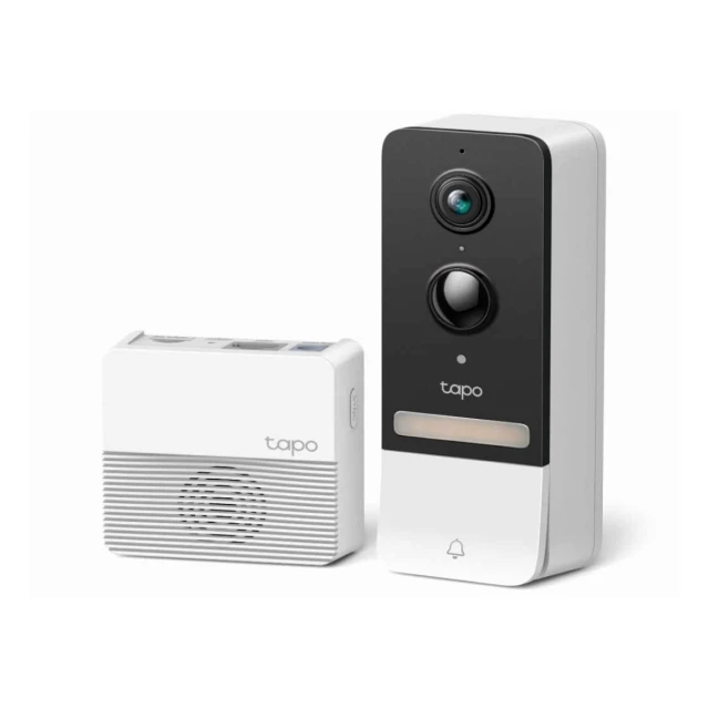 Zvono za ulazna vrata TP-LINK Tapo D230S1/video 2K 5MP/Color night/smart AI detection/IP64/bela