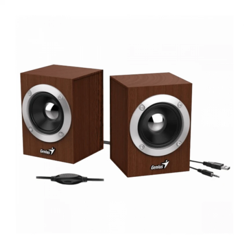 Zvucnici 2.0 Genius SP-HF280 USB Wood