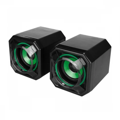 Zvučnici 2.0 Mikado MD-177 5Wx2 USB zeleno crni