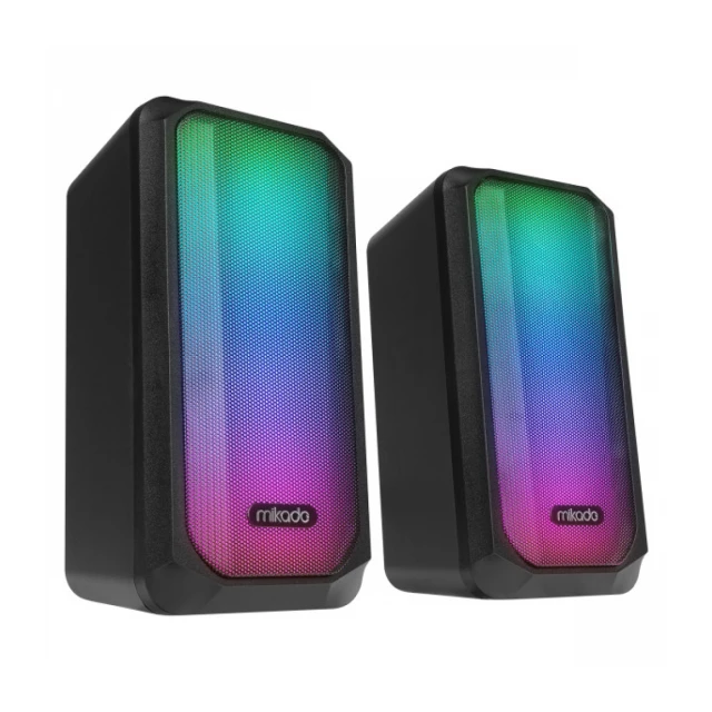 Zvučnici 2.0 Mikado MD-356 5Wx2 RGN LED USB