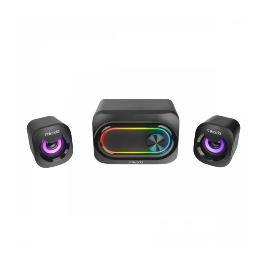 Zvučnici 2.1 Mikado MD-511 3Wx2 RGB LED,  USB