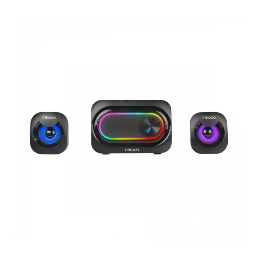 Zvučnici 2.1 Mikado MD-511 3Wx2 RGB LED,  USB