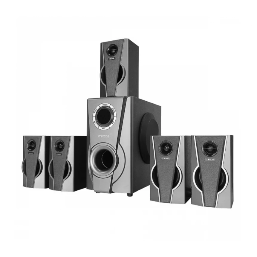 Zvučnici 5+1 Mikado MD-672BT 120W FM, SD, USB, Bluetooth crni