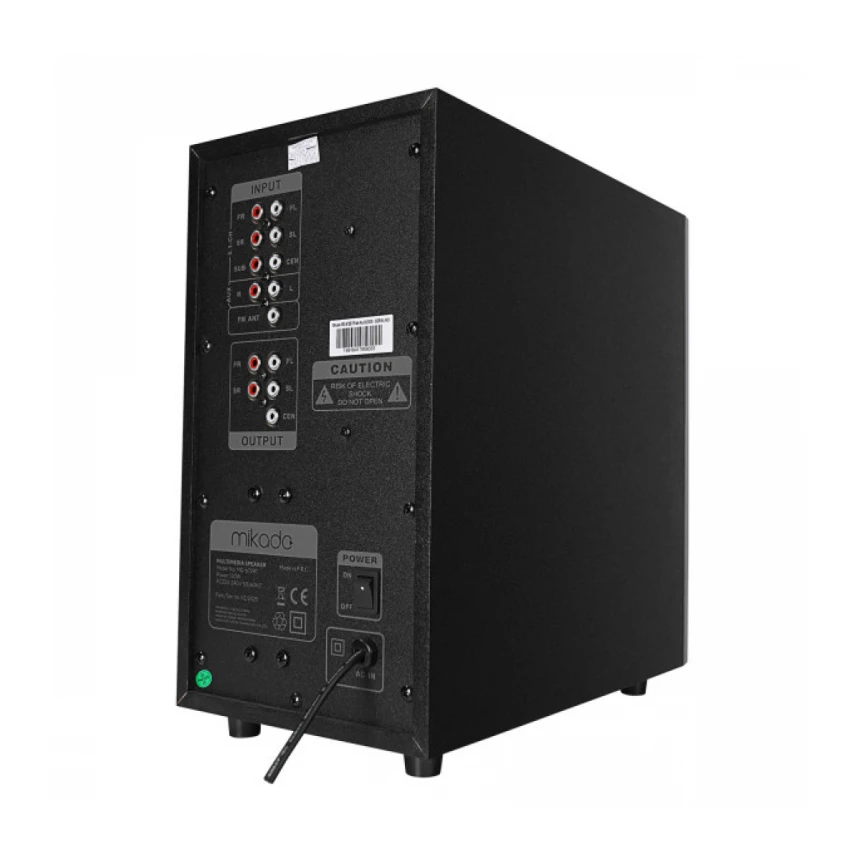 Zvučnici 5+1 Mikado MD-672BT 120W FM, SD, USB, Bluetooth crni