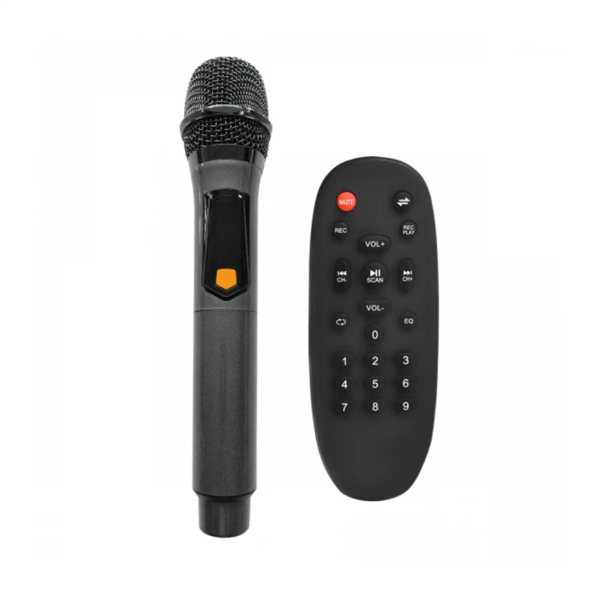 Zvucnik Mikado MD-103KP 200W, 12V 14000mAh USB, Bluetooth, micro SD crni
